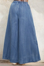 Load image into Gallery viewer, Indigo Voyager Wide Leg Denim Pants