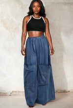 Load image into Gallery viewer, Indigo Voyager Wide Leg Denim Pants
