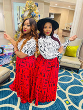 Load image into Gallery viewer, Vogue Me Red Palazzo Pants