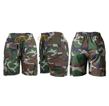 Load image into Gallery viewer, Camouflage High Waist Drawstring Shorts
