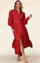 Load image into Gallery viewer, Whimsical Red Maxi Dress
