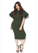 Load image into Gallery viewer, Bold &amp; Olive Midi Dress
