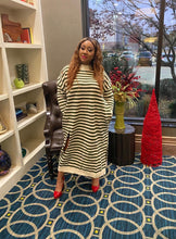 Load image into Gallery viewer, Striped Oversized Sweater Dress
