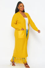 Load image into Gallery viewer, Curvy Diva Maxi Cardigan w/pockets
