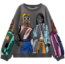 Load image into Gallery viewer, She’s Stylist Icon Sweatshirt-Grey
