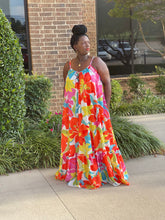 Load image into Gallery viewer, She will not FAIL Floral Maxi Dress
