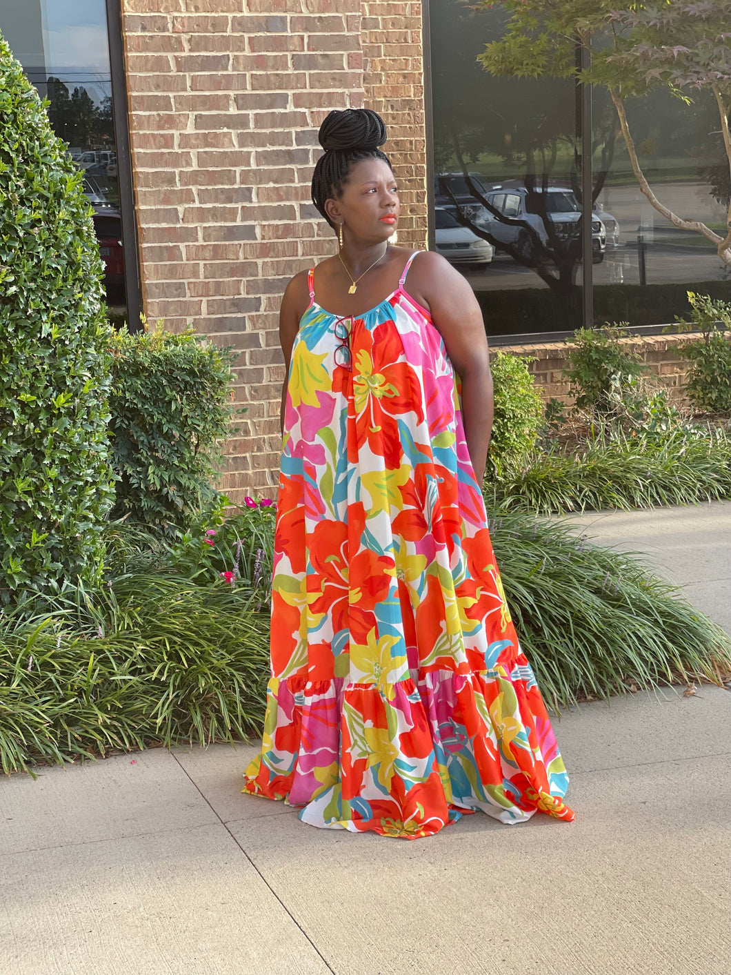She will not FAIL Floral Maxi Dress
